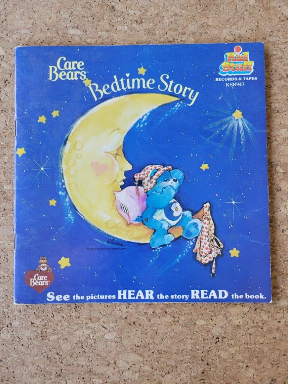 Vintage Care Bears "Bedtime Story" 1983